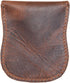 Hide & Drink, Curvy Coin Pouch, Pocket Case for Pennies, Rustic Bag, Travel Accessory, Full Grain Leather, Handmade, Bourbon Brown...