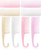 8 Pcs High Transparency Sparkling Comb, Large Tooth Comb, Shower Comb with Hook, No Handle Comb, Large Hair Detangling Comb, Wig Comb, Styling and...