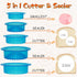 HiYZ Sandwich Cutter and Sealer - 5 PCS Decruster Sandwich Maker - Peanut Butter and Jelly Crustless Sandwich Bread Pancake Maker Cookie Cutter fo...