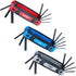 25-Piece Complete Folding Hex Key Wrench Set, Metric 1.5mm - 8mm, SAE 5/64” - 1/4”, Star T9 - T40 | Cr-V Steel, Precise and Chamfered Tips | 3 Pac...