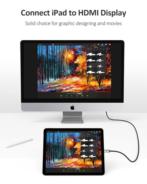 USB C to HDMI Cable, 4K@60Hz USB Type C to HDMI Cable, Thunderbolt 3 Compatible with iPhone, MacBook Pro, iPad Air 4, iPad Pro 2020, MacBook Air, ...