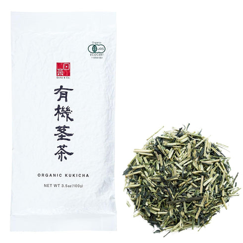 Ocha & Co. Organic Kukicha Twig Tea - Organic Green Tea from Stems & Leaf - Loose Leaf Japanese Green Tea - Nutty, Honey and Citrus Taste Twig Tea...