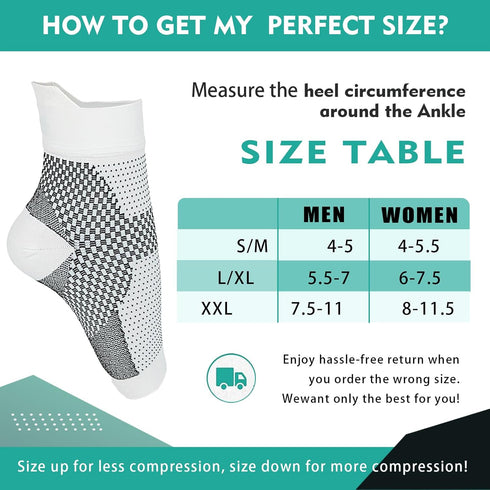 Neuropathy Socks for Men Women (2pairs) - Soothe Socks Apply to Neuropathy, Plantar Fasciitis, Diabetic Foot Nerve Pain Relief (XXL,Black+White)...