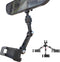 Rear View Mirror Phone Holder for Your Car Aluminum Alloy Arm Multi-Angle Adjustment,Rotatable Universal Cell Phone Car Mount for 4-7 Inch iPhone ...
