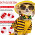 15pcs Summer Small Dog Collar with Bow Ties, Bulk Adjustable Hawaii Fruit Pattern Dog Bow Ties, Pet Dog Collar Grooming Bowties, Puppy Dog Bow Tie...