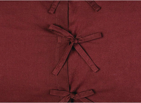 VHC Brands Ninepatch Star Hand Quilted Bedroom Decor, Standard Sham, Red, 21x27...
