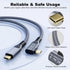 CABLEDECONN USB C 3.2 Gen-2 240W Curved Extension Cable 2m 6.6ft Data Transfer 20Gbps 48V/5A Charging Cable Type-C 4K Video Output Compatible with...
