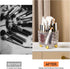 360° Rotating Makeup Brush Holder Organizer, Clear Desktop Bathroom Vanity Organizer and Storage Countertop Skincare Organizer, 6 Slot Make up Bru...