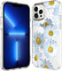 BAISRKE Compatible with iPhone 13 Pro Case,Clear Case with Flowers,for Girly Women,Shockproof Floral Pattern Hard Back Cover for iPhone 13 Pro Cas...