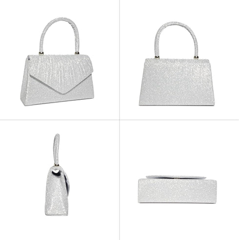 Women's Evening Handbags, Elegant Pleated Clutch Purse for Formal Prom Tea Party Wedding guest Cocktail Night Date...