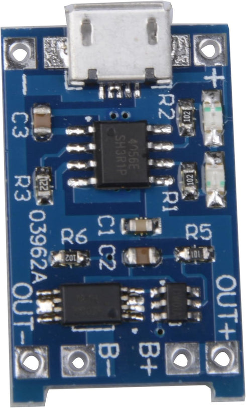 CHENBO 10 Pcs 5V Micro USB 1A 18650 TP4056 Lithium Battery Charging Board with Protection Charger Module...