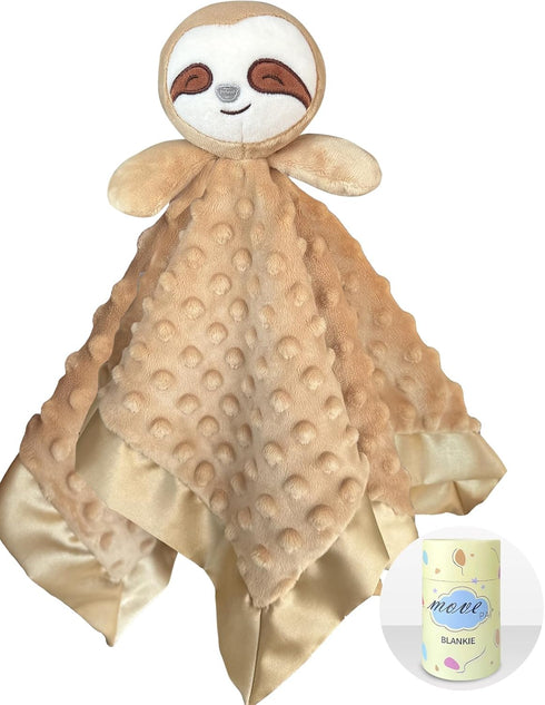 Sloth Baby Security Blankets for Baby Soft Loveys for Babies Boy, 16" Baby Stuff Snuggle Toy Lovie, Baby Girl Gifts for Infant and Toddler...