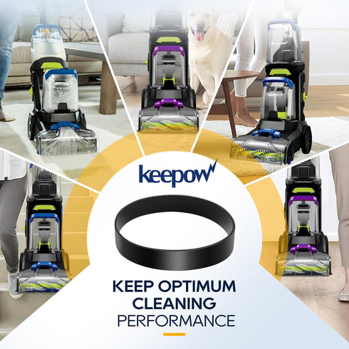 KEEPOW Replacement Belts for Bissell Vacuum 3071 PowerForce PowerBrush Pet XL Carpet Cleaner and Bissell 3067 TurboClean DualPro Pet Carpet Cleane...