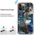Aesthetic Celestial Sun and Moon Collage Case for iPhone 14 Pro Max, Cool Dark Blue Collage Case Compatible with iPhone 14 Pro Max for Girls Boys ...