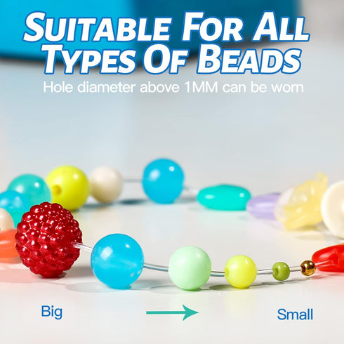 1mm Bracelet String, YGDZ 3 Rolls Bead String Stretch Cord Clear Crystal Elastic String for Jewelry Making Bracelets (100m/Roll)...