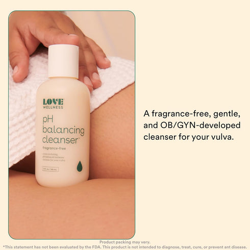 Love Wellness Feminine Wash for Women, pH Balancing Cleanser | Fragrance-Free | Vaginal Soap for Balanced pH, Intimate Health & Hygiene | Non-Irri...