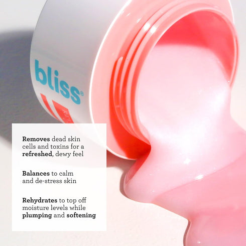 Bliss What a Melon Overnight Facial Mask - 1.7 Oz - Reviving & De-stressing Overnight Mask - Hydrates, Nourishes, and Softens - All Skin Types - V...