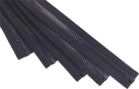 YAKA 10PCS #5 27inch Nylon Coil Zippers Sports Suits Zippers Coat Jacket Clothes Tailor Sewing Tools Garment Accessories (Black, 27inch)...