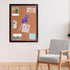 Black Cork Board Bulletin Board, 17.7"X 13.3" pin Boards for Walls, Oak Wood Finish Frame, Wall Mounted Cork Board for Office Home and School(Pins...