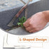 Crack Weeder Weed Removal Tool - Stainless Steel Gardening Hand Tools ?Wood Handle Weed Remover Tool Manual Weeder for Easy and Quick Weed Removal...