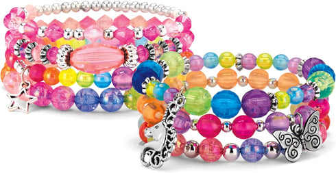 Shimmer 'n Sparkle Charm & Bead Bracelet Maker by CRA-Z-Art – DIY Beaded Charm Friendship Bracelet Making Kit...