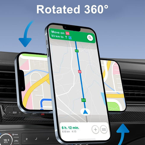 Magnetic Wireless Car Charger Vent Mount for Mag-Safe iPhone 15 14 13 12 11 Plus Pro Max Mini Magnet Car Charger 15W Mag Safe Phone Holder Stand W...