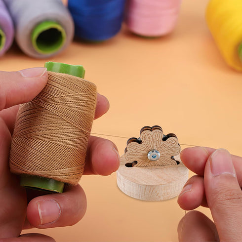 Thread Cutter for Quilting Sewing,Tabletop Yarn Cutter with Blade Saver,Thread Cutting DIY Tools with Anti-slip Stand for Sewing Seam (Daisy)...