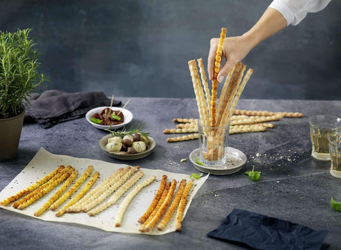 Grissini Roller from Betty Bossi – dough cutter for making home-made grissini, pastry sticks, bread sticks or nibbles...