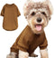 Puppy Sweater for Small Dogs Clothes Warm Winter Cat Clothe Pet Sweatshirt Knitwear Doggie Kitten Clothing, Coffee, Medium...