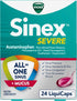 Vicks Sinex SEVERE, All-In-One Sinus + Mucus Relief, Non-Drowsy, Loosens Mucus, Maximum Strength Relief of Pain, Pressure, Congestion, & Headache ...