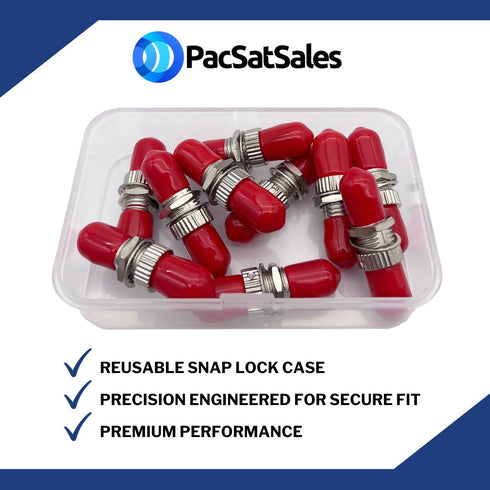 ST to ST Coupler - 10 Pack - ST Connector/ST Fiber Optic Coupler for Extending ST Fiber Cables - Fiber Optic Cable Connectors with twist and turn ...