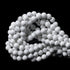 8mm 45PCS Natural White Howlite Gemstone Round Loose Stone Beads for Jewelry Making DIY Crafts Design 1 Strand 15"...