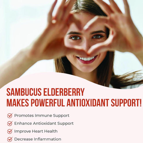 5 in 1 Elderberry Immune Support Supplement, Daily Immune Boosters for Adults Antioxidants Supplement, Elderberry 1000 mg, Vitamin C, Zinc, Echina...