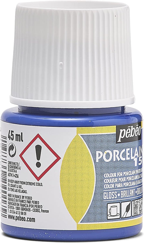 Pebeo Porcelaine 150 China Paint, 45 ml Bottles, Ming Blue...