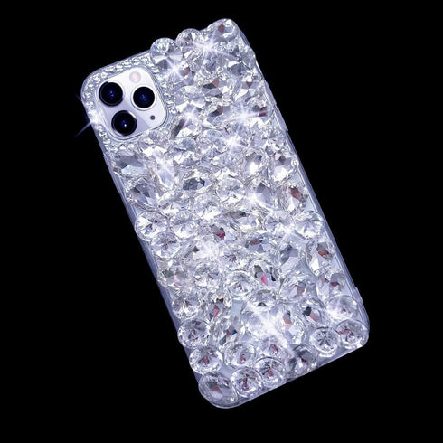 Bonitec Compatible with iPhone 13 Pro Max Case for Women 3D Glitter Sparkle Bling Case Luxury Shiny Crystal Rhinestone Diamond Bumper Clear Gems C...