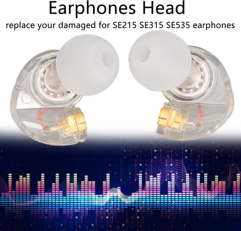 Earphone Head Replacement for SE215 SE315 SE535, Pluggable Detachable HiFi Earpiece Head,Sports Earphone Earbud Head, for Interface Cable(Transpar...