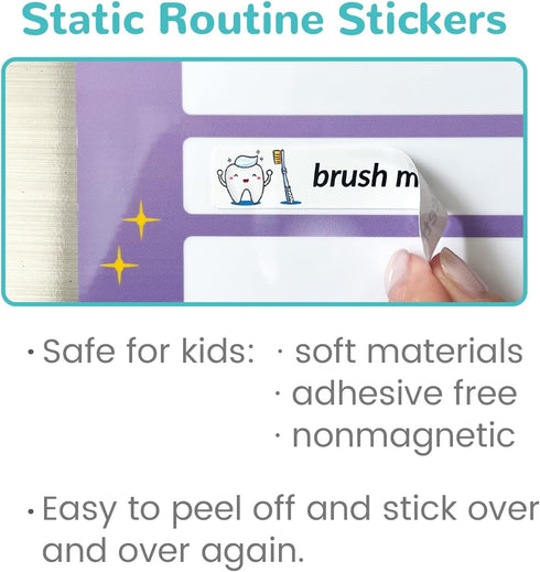 JJPRO Magnetic Kids Daily Schedule Whiteboard-Fridge Magnet to Log Bedtime Routine-Sun Morning Routine Activity Poster,Dry Erase Routine Chart Che...