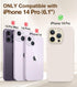 GONEZ for iPhone 14 Pro Case, with 2 Pack Screen Protector + 2 Pack Camera Lens Protector, Soft Anti-Scratch Microfiber Lining, Shockproof Protect...