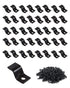 Table Top Fasteners, Z Clips for Table Tops 40 Packs (Black)...