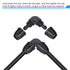 MECCANIXITY Drip Irrigation Elbow Barbed Fitting 8mm/11mm Tubing for Garden Drip Tape Tubing Sprinkler System Black Pack of 8...