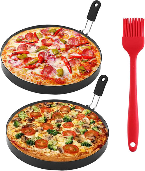 8" Omelet Ring for Griddle,2 Packs Non-stick Stainless Steel Omelette Ring Pancake Rings Crepes Rings Griddle Omelet Ring Egg Ring Crumpet Ring Om...