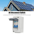 PV Solar Disconnect Switch Kit, BOB7Z 63 63A 1000V DC Disconnect Switch Overvoltage IP65 Waterproof Photovoltaic Isolator Miniature Circuit Breake...