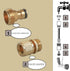 Hourleey Garden Hose Quick Connector, Solid Brass 3/4 Inch GHT Thread Garden Quick Connect Kit, Male and Female No-Leak Water Hose Fittings (4 Set...