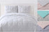 My World Pleated Solid Duvet Sets Blush and Silver Grey Polyester 2-Piece Twin XL Duvet Set, Solid Color Themed, for Kids, OEKO-TEX Certified...