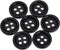 Dophee 100Pcs Wholesale 10mm Black Round Resin 4 Holes Clothes Sewing Buttons DIY Use...