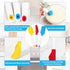 Webake Mini Silicone Spatula Set, Non-Stick Small Spatulas with Sturdy Handle, Nice for Small Jars and Cans, Mixing, Cooking and Baking, Heat Resi...