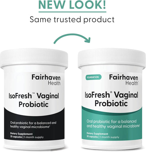 Fairhaven Health IsoFresh Vaginal Probiotics for Women | Supports Healthy pH Balance for Women and Vaginal Odor* | One Per Day | Lactobacillus Ble...