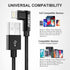 90 Degree iPhone Charging Cable 2Pack 10ft Right Angle Nylon Braided Lightning Charger Cord Compatible with iPhone 14 13 12 11 Pro Max XS XR X 8 7...