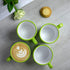 City to Cottage Handmade Lime Green and White Polka Dot Ceramic Extra Large 17.5oz/500ml | Hot Chocolate, Coffee, Tea Mug, Cup with Handle Unique ...