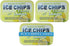 ICE CHIPS Xylitol Candy Tins 5.28 oz total (Lemon, 3 Pack) - Includes BAND as shown...
